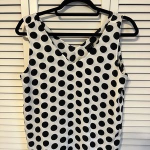 Ann Taylor size small polka dot top bnwot